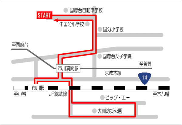 市川駅方面 送迎バス 国府台自動車学校